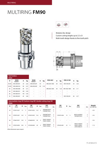 data sheet multiring FM90