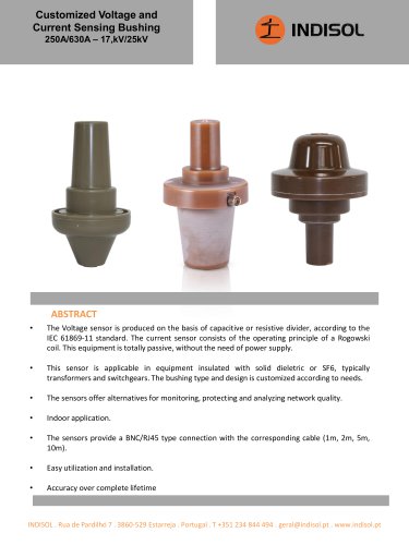 Bushing - Voltage & Current Sensing