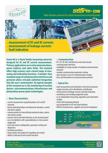 Multi-function converter for current measurement using Hall probes