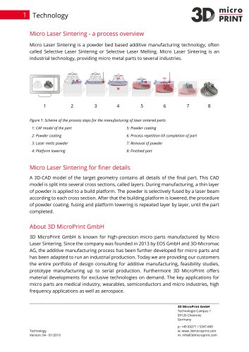 Micro Laser Sintering - a process overview