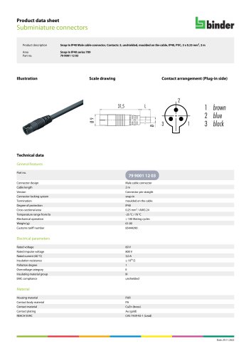 Subminiature connectors