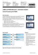 JUMO variTRON 500 touch – Automation System
