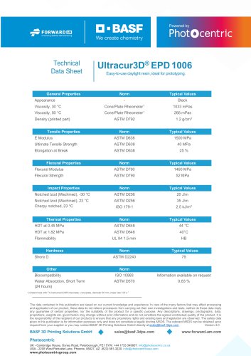 Ultracur3D® EPD 1006