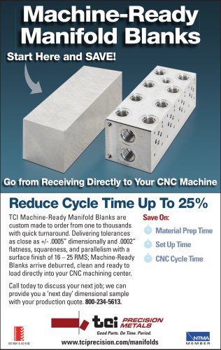 Manifold Machine-Ready Blanks Brochure