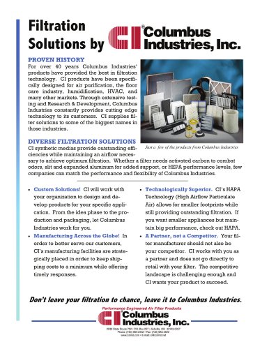 Custom Filtration Solutions