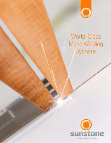 World-Class Micro Welding Systems