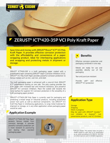 ZERUST® ICT®420-35P VCI Poly Kraft Paper