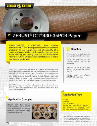 ZERUST® ICT®430-35PCR Paper