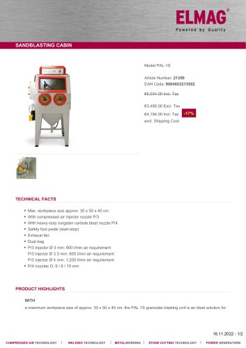 SANDBLASTING CABIN