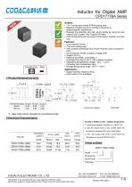 Inductor for Digital AMP CPD1717BA Series