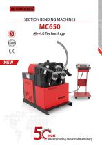 MC650 Section and pipe bending machine