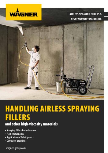 HANDLING AIRLESS SPRAYING FILLERS