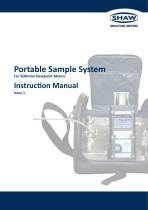 SHAW SDHmini Portable Sample System Instruction Manual