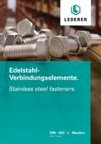 Lederer article range, stainless steel fasteners