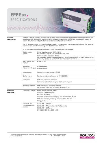 EPPE RX Specifications 