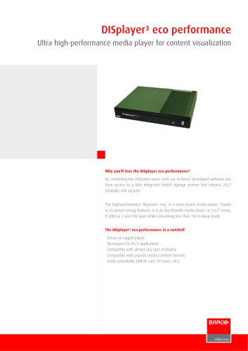 DISplayer³ eco performance