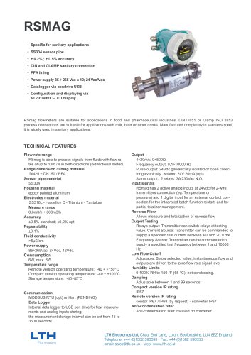 RSMag Electromagnetic Flowmeter