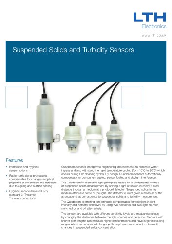 Suspended Solids and Turbidity Sensors