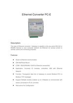 PC-E Ethernet Converter(RS-232/485 to Ethernet)