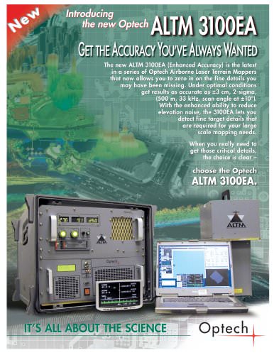 ALTM 3100EA Airborne Laser Terrain Mapper