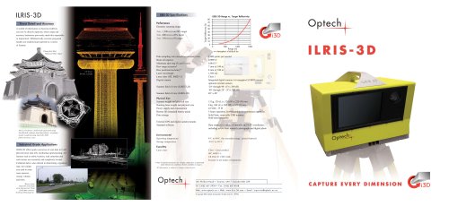 ILRIS 3D Intelligent Laser Ranging and Imaging System front page