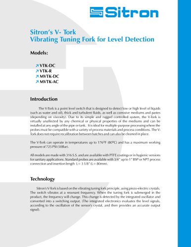 Sitron's Line Of Vibrating Tuning Forks