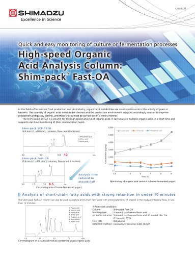 High-speed Organic Acid Analysis Column