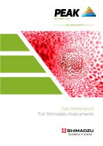 Peak gas generators for Shimadzu Brochure