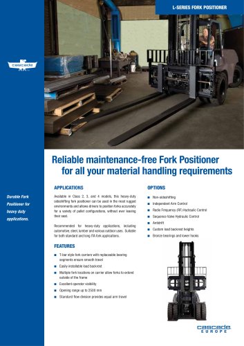 L-Series Fork Positioner