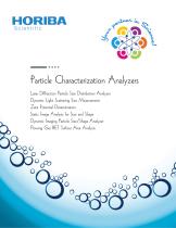 HORIBA Particle Characterization Lineup