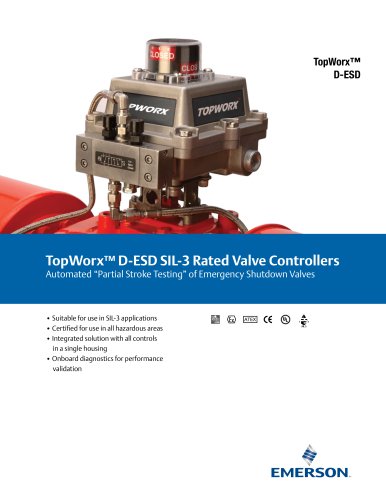 Brochure: TopWorx D-ESD Valve Controller Product | Topworx