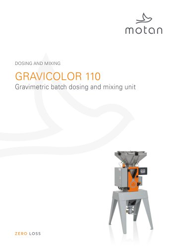 GRAVICOLOR 110 Gravimetric batch dosing and mixing unit