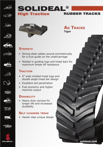 SOLIDEAL Agricultural Tracks & Mid Rollers