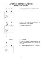 ALTERNAX MORTISING MACHINE