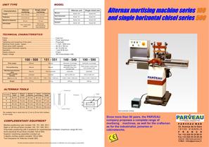 Alternax mortising machines