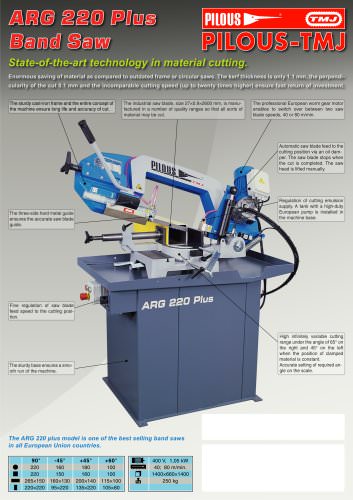 ARG 220 Metal saw AMAZING PRICE - CONTACT YOUR DEALER