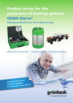 Product series for the protection of heating systems - GENO-therm