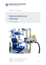 Electromechanical test axes