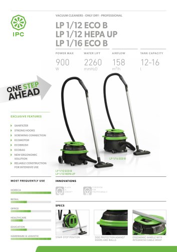 LP 1/12 ECO B LP 1/12 HEPA UP LP 1/16 ECO B