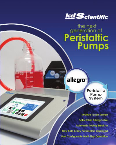 KD Scientific Allegro Peristlatic Pump Brochure