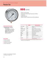 800 Series Precision Test Pressure Gauges