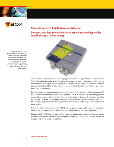 T-BOX WM Ultra Low Power Wireless Monitor