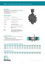 Double eccentric butterfly valve Elara - casted/ANSI cl.300