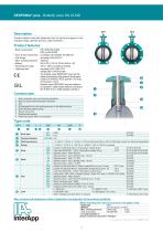 Elastomer-lined butterfly valve Desponia plus