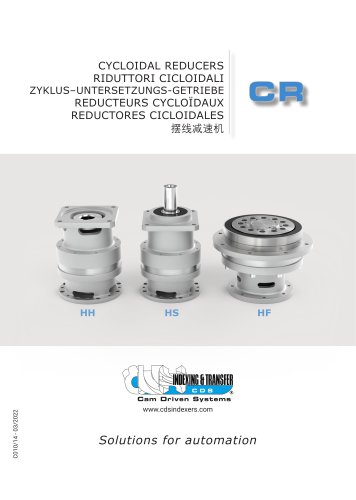 CR Cycloidal reducers