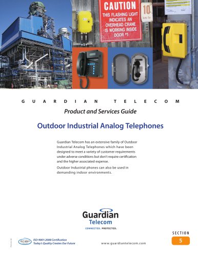 PSG8.2.3D Sec 05 Analog Outdoor Industrial Telephones