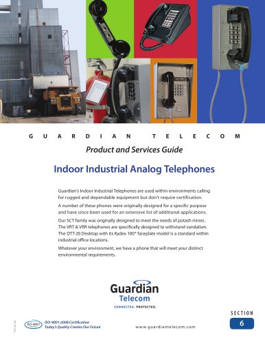 PSG8.2.3D Sec 06 Analog Indoor Industrial Telephones