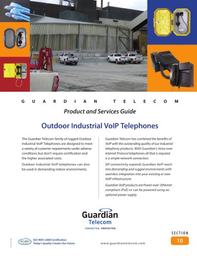 PSG8.2.3D Sec 10 Outdoor Industrial VoIP Telephones