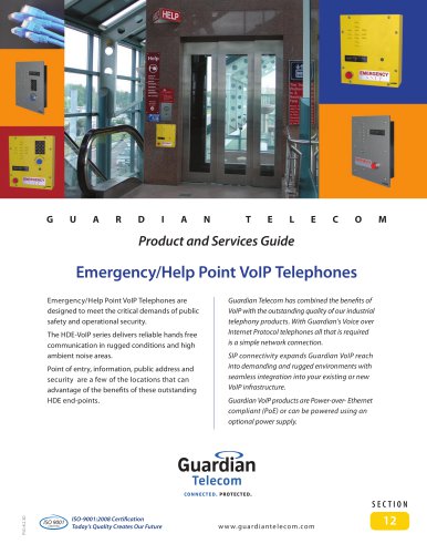 PSG8.2.3D Sec 12 Emergency/Help Point VoIP Telephones