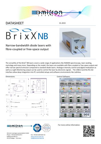 DATASHEET BrixX® NB